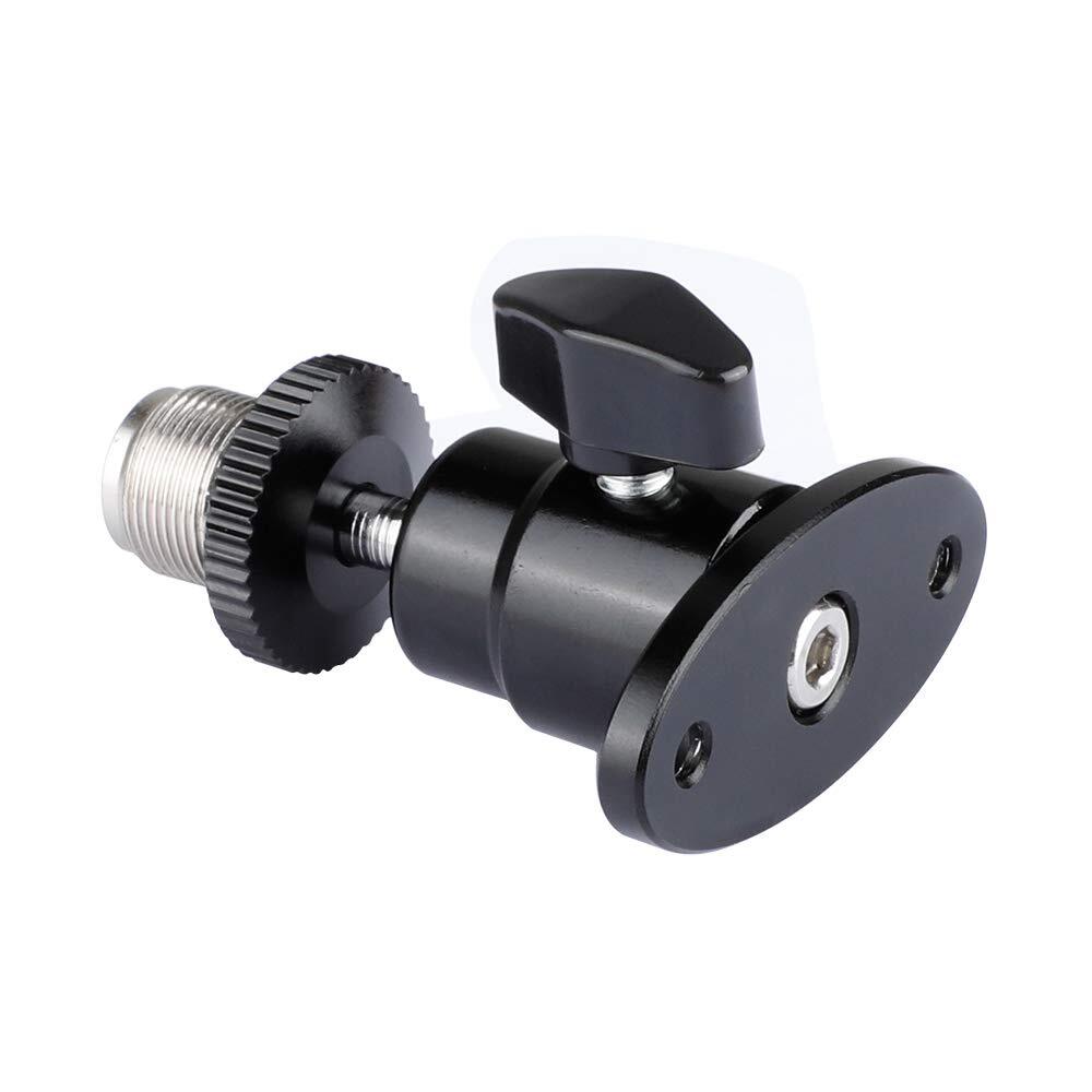 5/8"-27 Mini Ball Head for Microphone Mount Mic Stand Adapter Accessory 1992