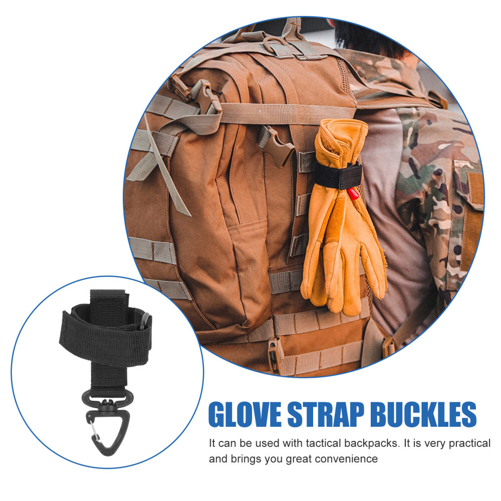 Professional Glove Holders Multi-function Glove Leashes Camping Molle Straps