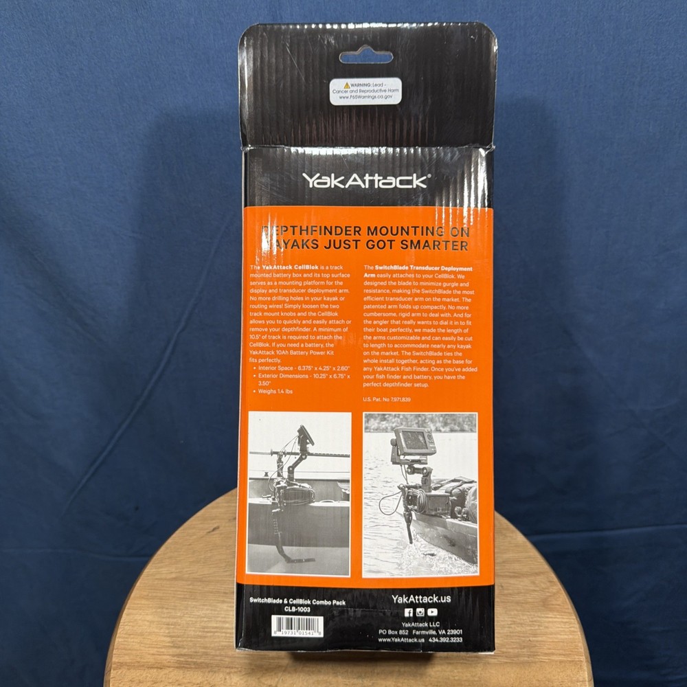 YakAttack CellBlok Battery Box and SwitchBlade Transducer Arm Combo