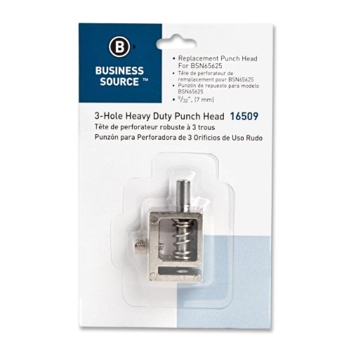 Business Source Replacement Punch Head - 0.28" - Silver (BSN16509)