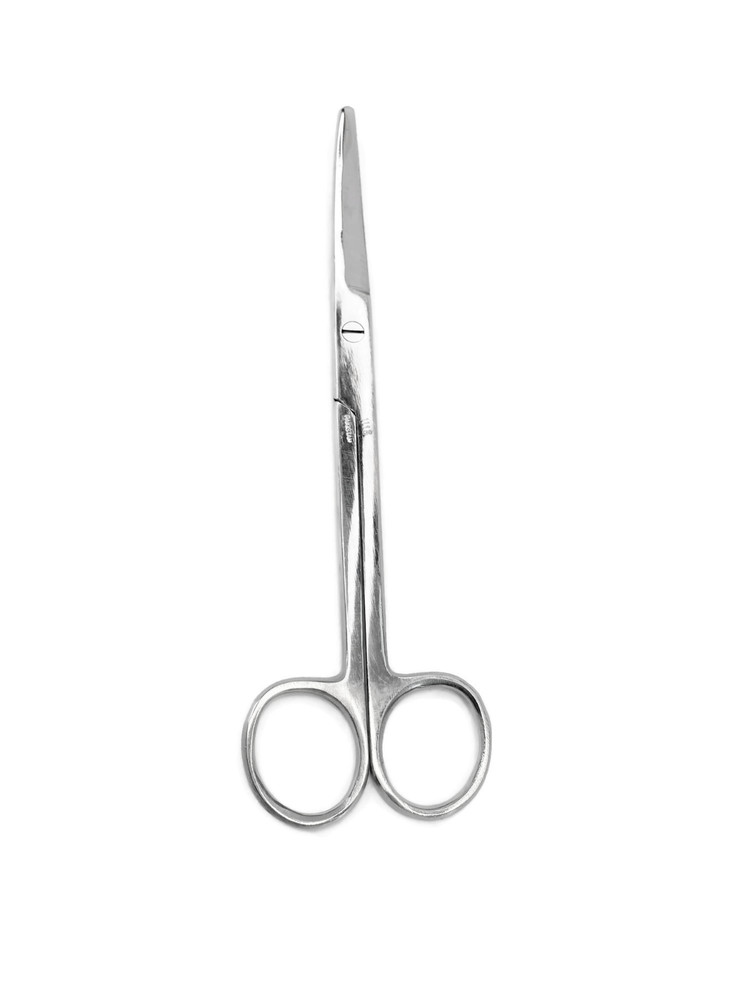 MAYO Beveled Blade Scissors, 6-3/4", Curved