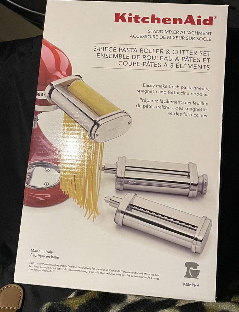 New KitchenAid 3-Piece Pasta Roller & Cutter Set