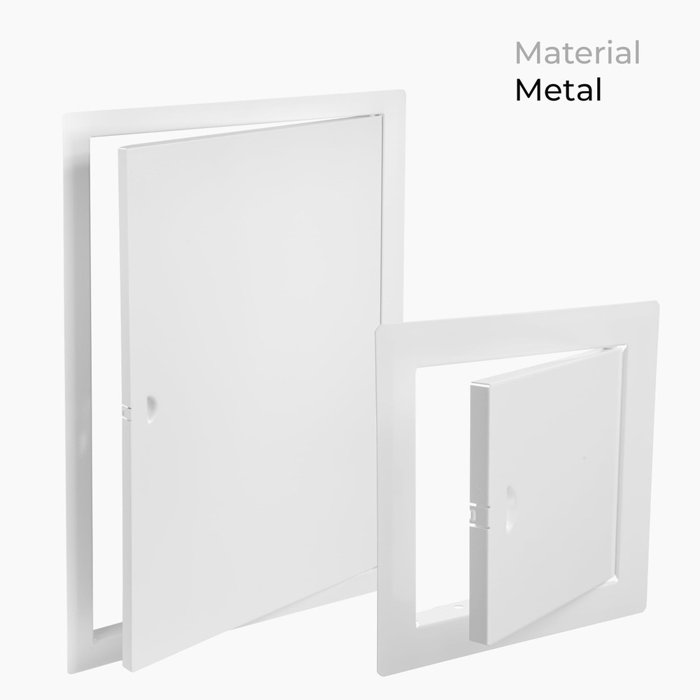 12 x 20 Inch Metal Access Panel for Drywall - White Rectangular Plumbing Acce...