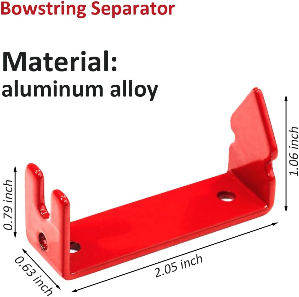 Archery Bowstring Separator and Serving Thread Set Peep Sight Red
