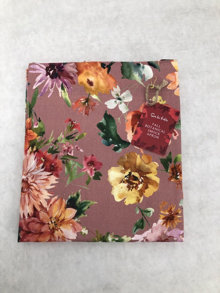 Sur La Table Fall Botanical Smock Apron - New