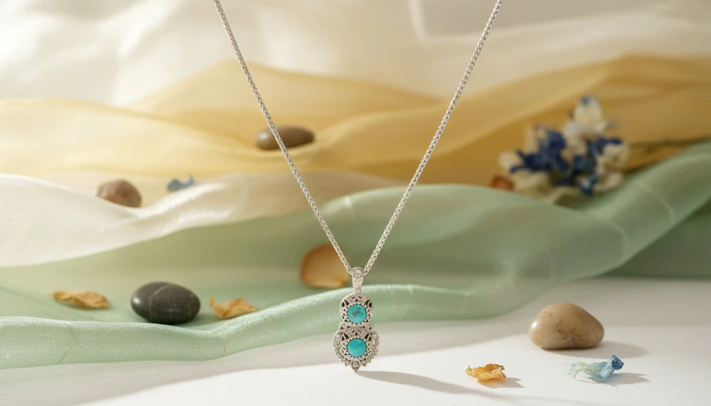 Opulent Sky Stones Necklace