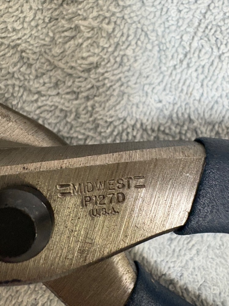 Midwest Snips 12" Tin Snips P127D USA