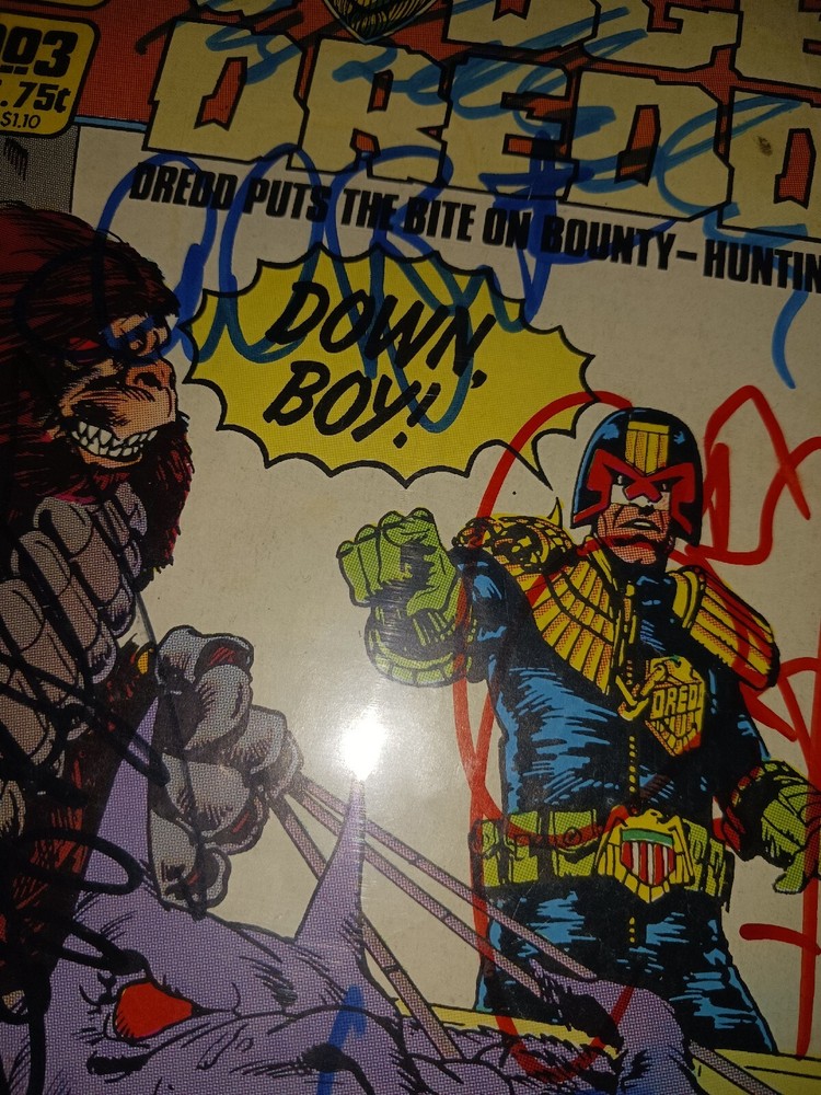 Anthrax Autographs On Judge Dredd No.3