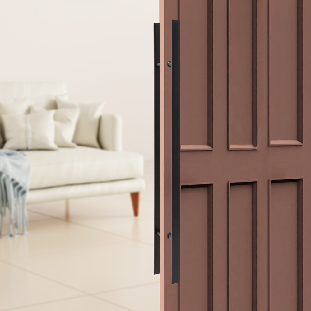 Double Sided Stainless Steel Door Handle Commercial H Shape Door Pull Handle