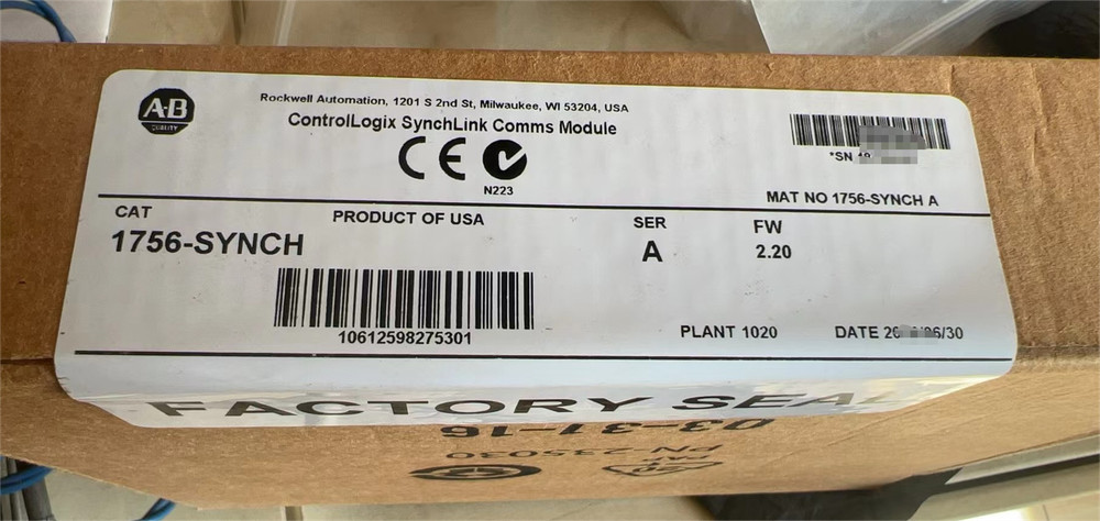 New Sealed 1756-SYNCH /A ControlLogix SynchLink Communications Module Comms PLC