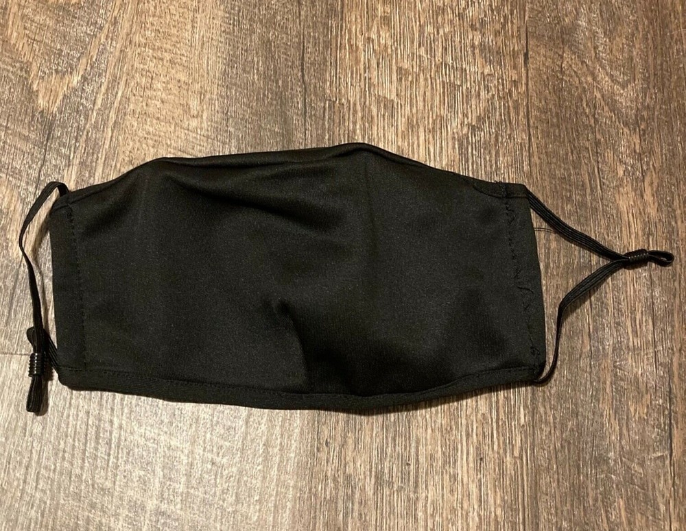 Black Adult Face Mask with Replaceable Filter, Adjustable, 1 Filter Included-New
