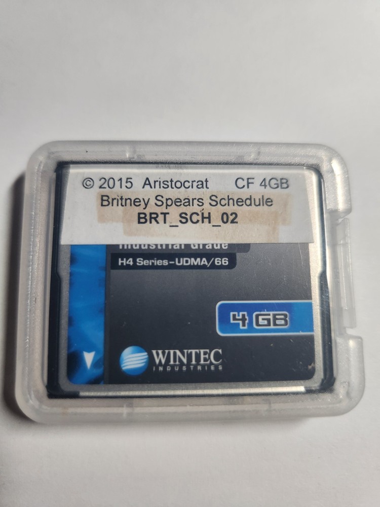 Aristocrat Britney Spears BRT_SCH_02 Schedule CF 4GB Card