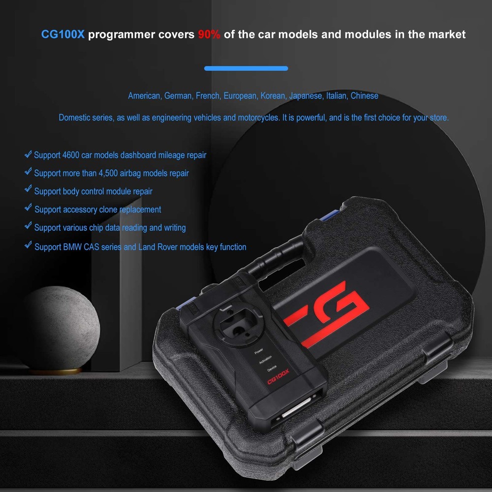 CGDI CG100X New Generation Programmer Mile-age Adjust Chip Reading,SRS Reset