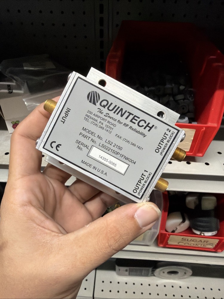 QUINTech Model LS2 2150  Passive L Band Line Splitter 2-way