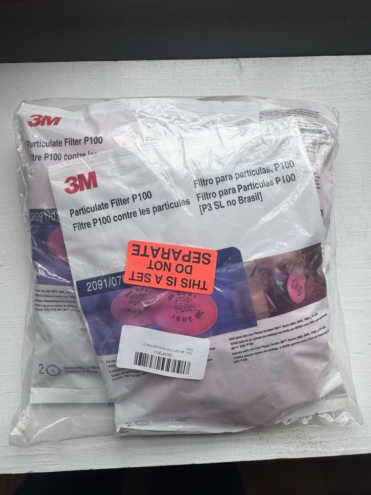 3M 2091 P100 Particulate Filter, 3 Pairs