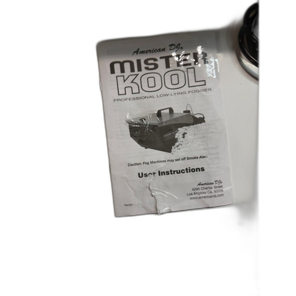 American DJ MISTER KOOL Graveyard Type Smoke Effect Low Lying Fogger Machine
