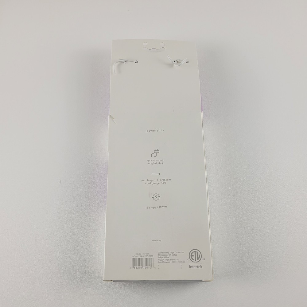 Heyday Power Strip With 5 Outlets (Purple)