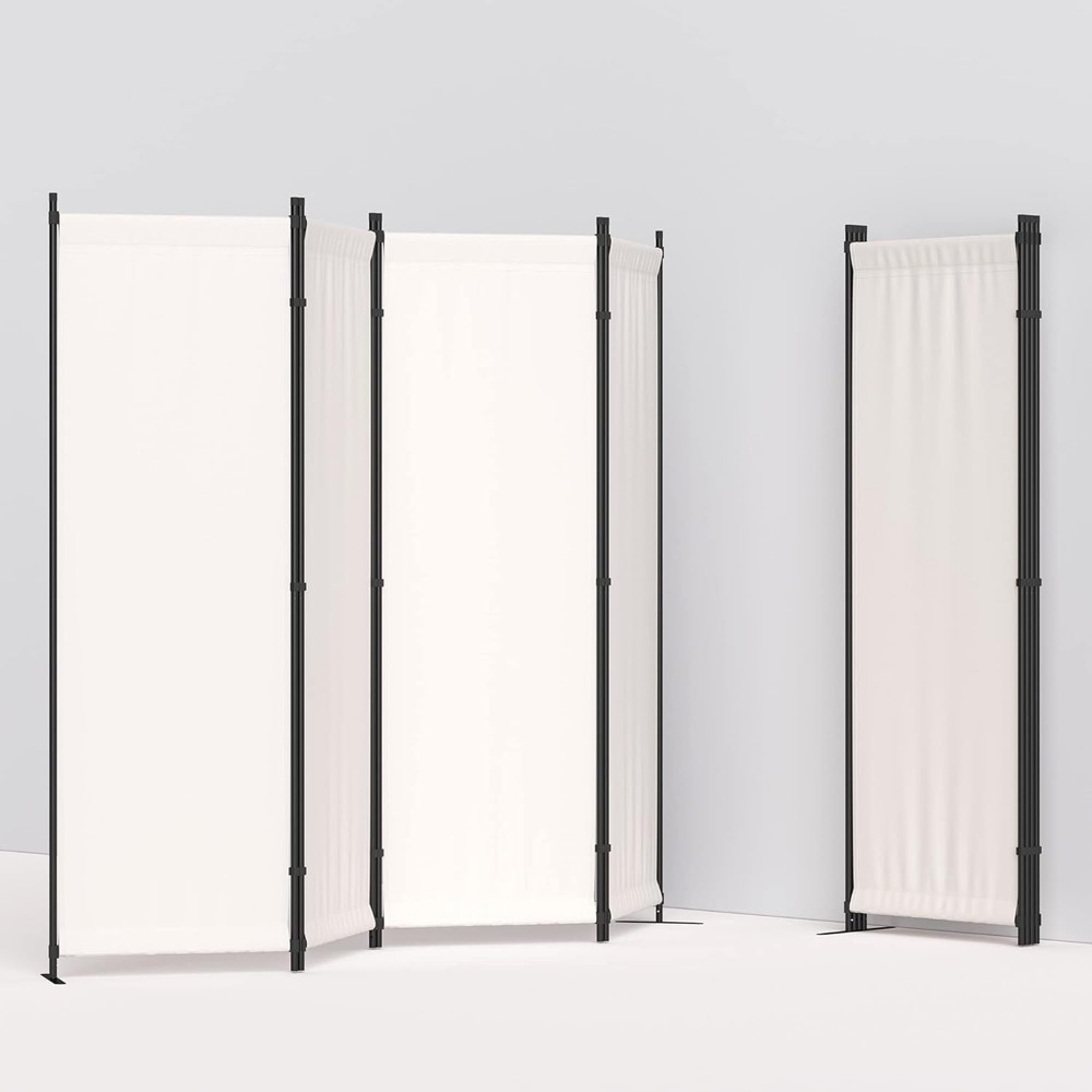 Room Divider 4 Panel Folding Privacy Screens 88'' Room Separation Home Office