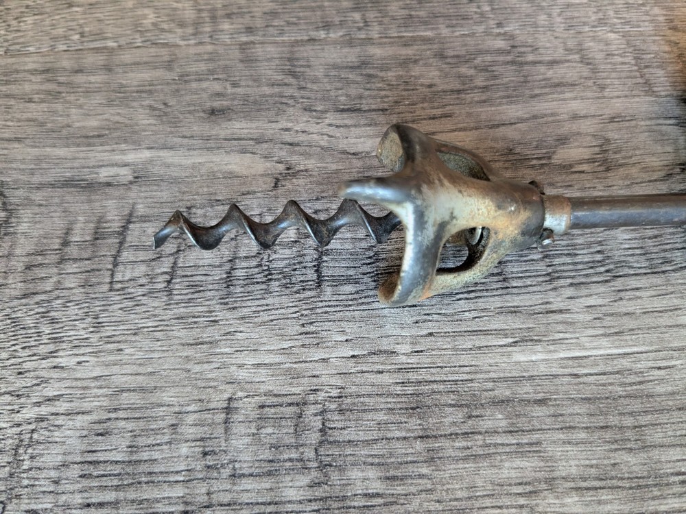 Vintage Wine Opener Corkscrew Wooden Handle