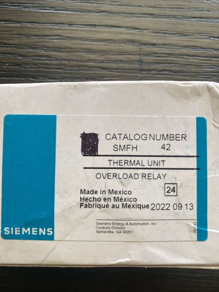 SIEMENS SMFH42 THERMAL UNIT