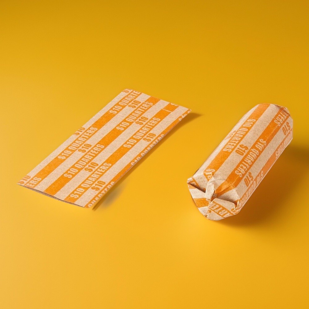 10 Quarter  Coin Striped Wrappers