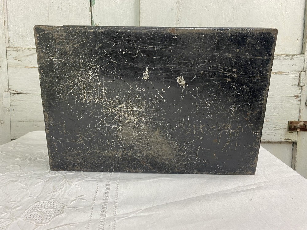 Vintage Metal Strong Box. #7339