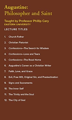Augustine: Philosopher and Saint (6 Audio CDs & Guidebook) (The Great Cours Book