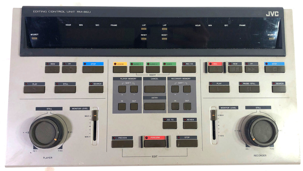 JCV Model RM-G86U Video Editing Controller