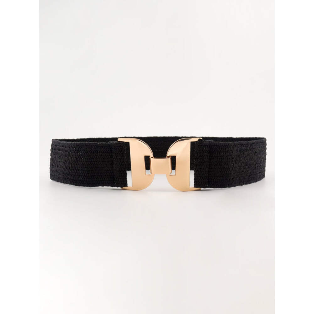 Alloy Buckle Elastic Belt