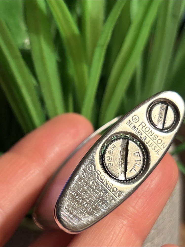 Vintage Ronson "Standard" Etched Lighter with Engraving space