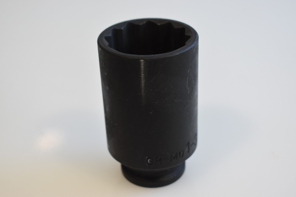 Mac Expert Tools E050076 1-3/8" SAE Deep Impact Socket 1/2" Drive 12 Point