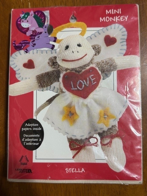 Leisure Arts Sock Monkey Kit Mini Monkey Stella