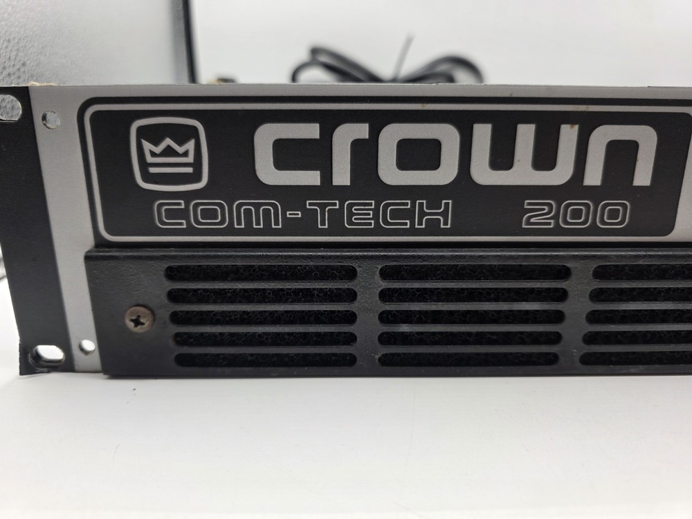 Crown Com-Tech 200 2/Ch Stereo Pro Power Amplifier 100 Watts per channel