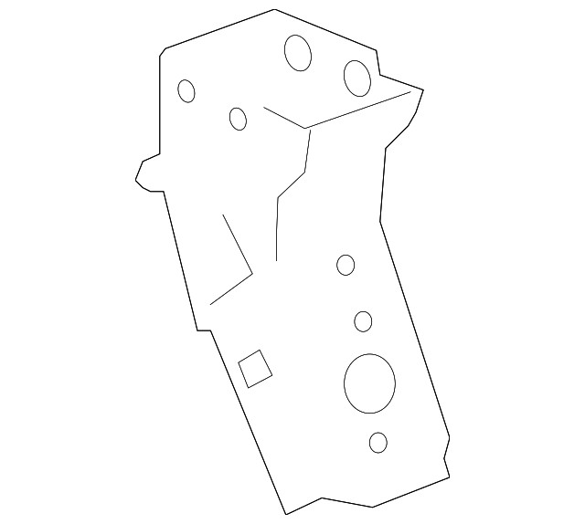 Genuine GM Front Driver Side End Upper Tie Bar Support 39076844
