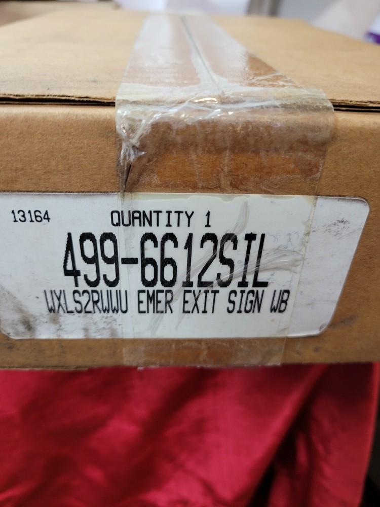 Siltron Exit Sign LED WXLS2RWWU, 2 Sided