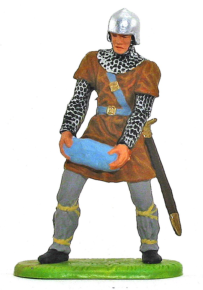 Preiser Elastolin 7261 (50931) Siege Artilleryman - original mib painted 70mm