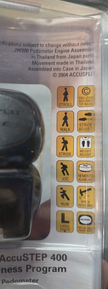 Accusplit Wellness Eagle 170 Deluxe Walking Step Activity Pedometer AE170