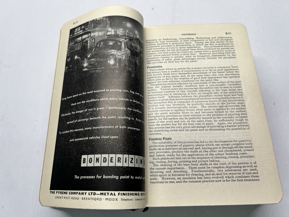 Vintage 1959 Automobile Engineer's Reference Book Newnes