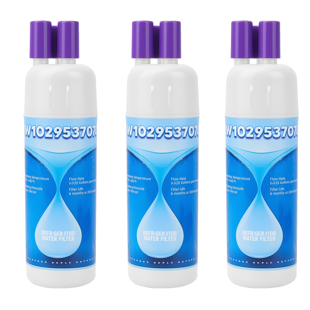 3Pack Replacement Refrigerator water filter 10295370A WHR1RXD1 KAD1RXD1 P8RFWB2L