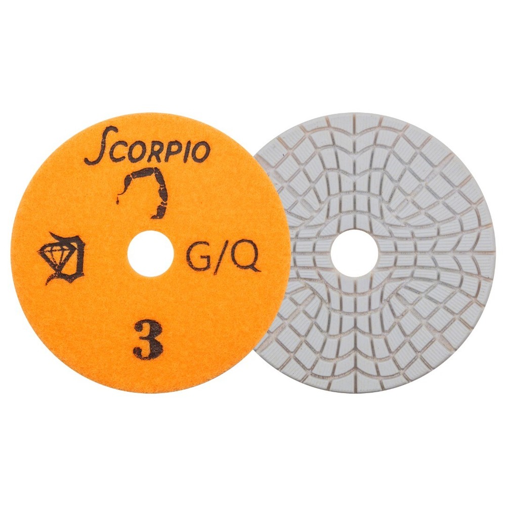 THREE STEP POLISHING PADS FOR GRANTE AND QUARTZ