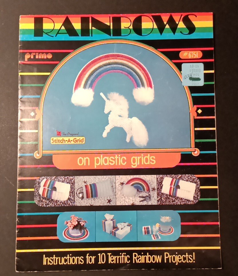 Rainbows on Plastic Grids Plastic Canvas Book #6751
