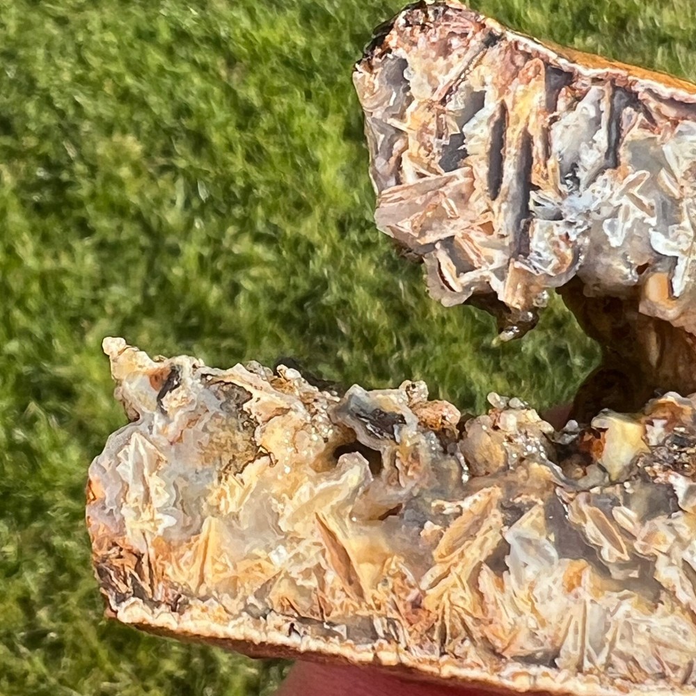 Graveyard Point Pseudomorph Stick Agate Rough Faced Specimen 94gm (A19)