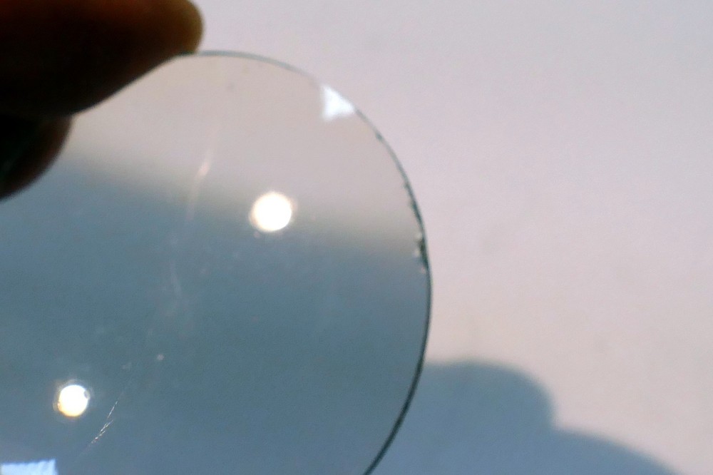 CONVEX OPTICS MICROSCOPE lens 45mm OD 6.8mm thick