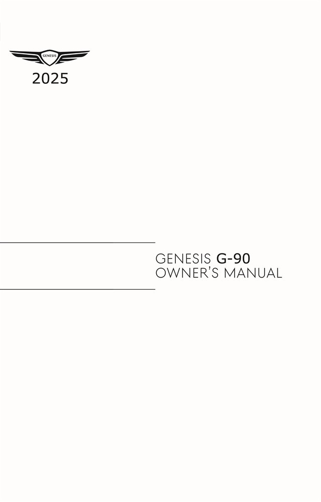 2025 Genesis G70 Owner's Manual