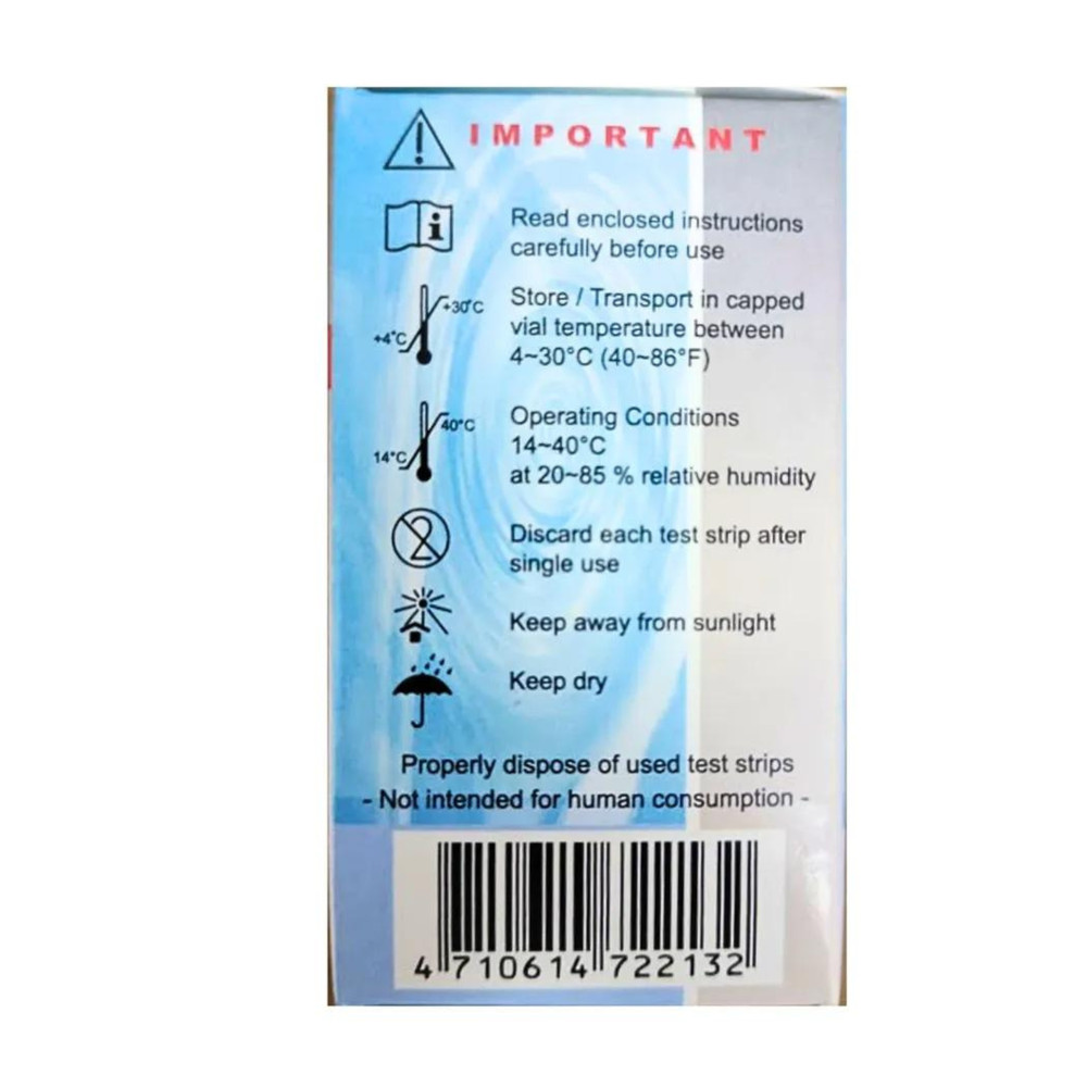EasyTouch Test Strips For Blood Cholesterol Level Check 1 Box (10 strips)