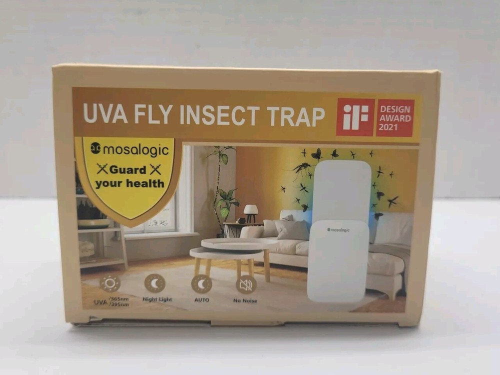 2 Pack Mosalogic Fly Insect Trap Plug-in Mosquito Killer Gnat Moth Catcher Fly