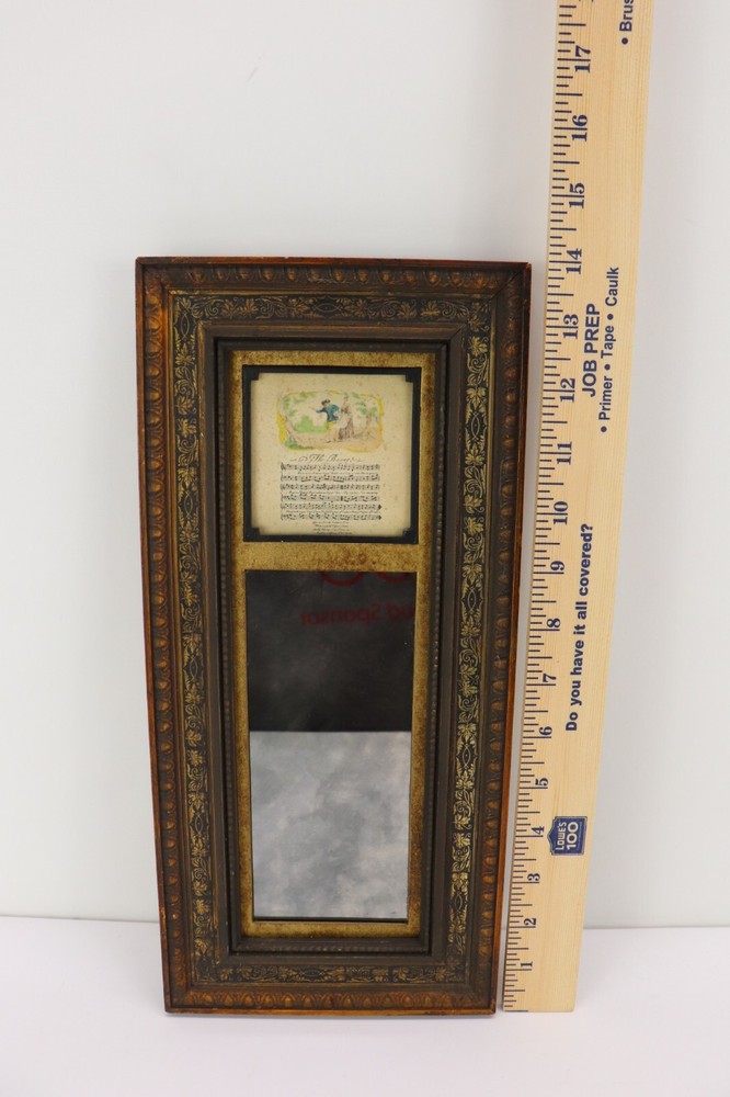 H Hal Kramer Co Chicago Framed Art Mirror Vintage