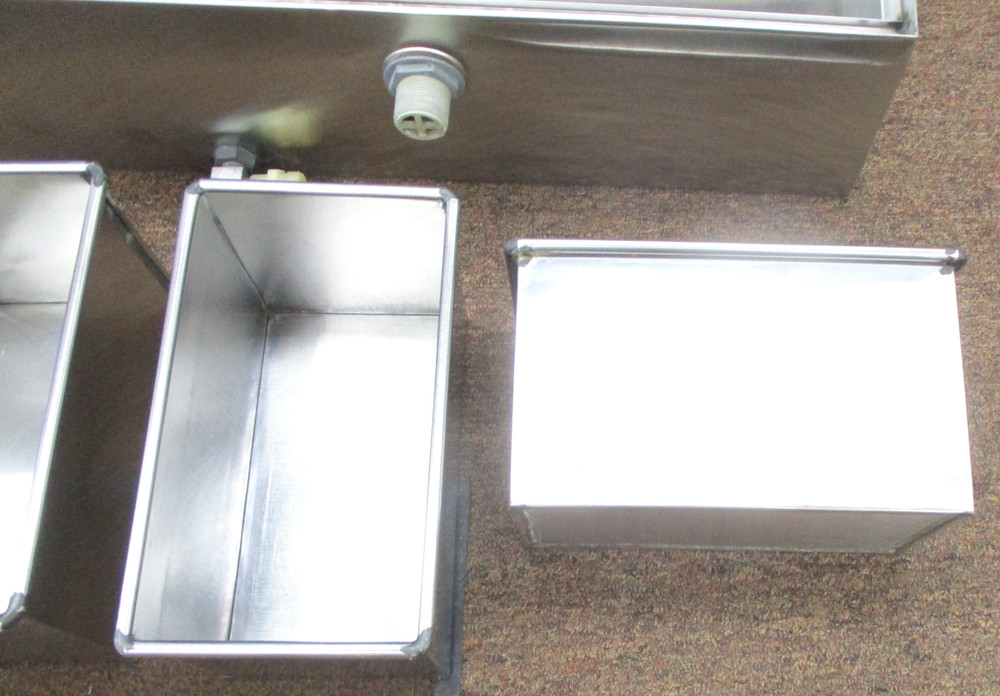 29" stainless developing/processing tank with 4 baskets 4X5 film & lid CLEAN