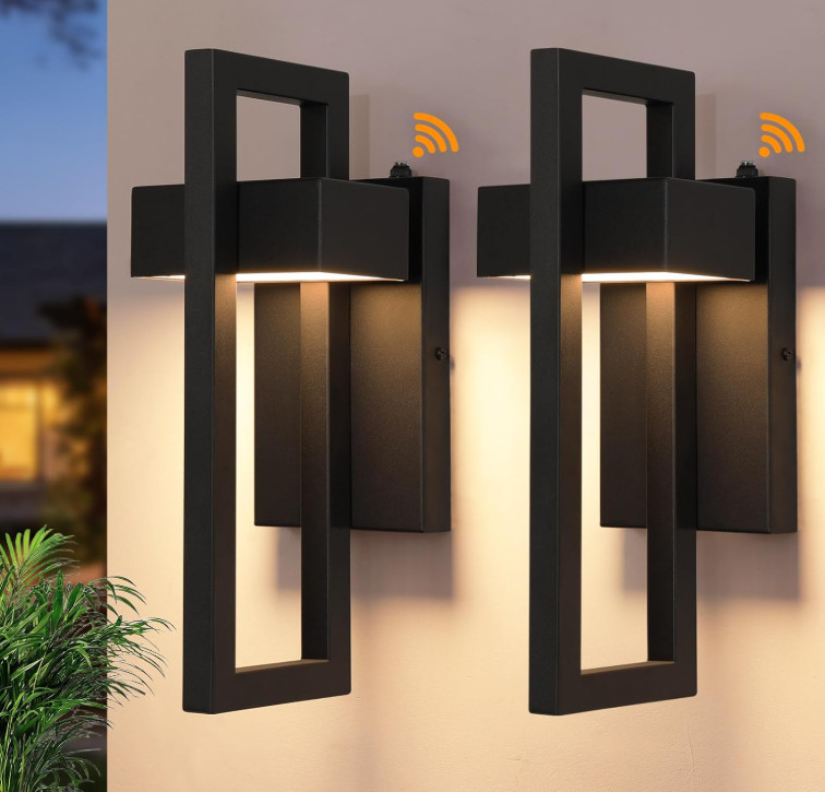 2 pk Tewei LED Outdoor Wall Sconce