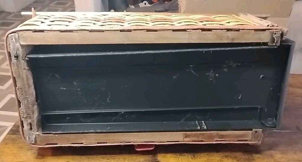 Huge Longaberger Basket Type Weave Mailbox Wicker Mail Box